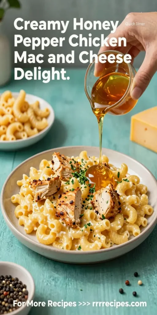 Creamy Honey Pepper Chicken Mac and Cheese Delight