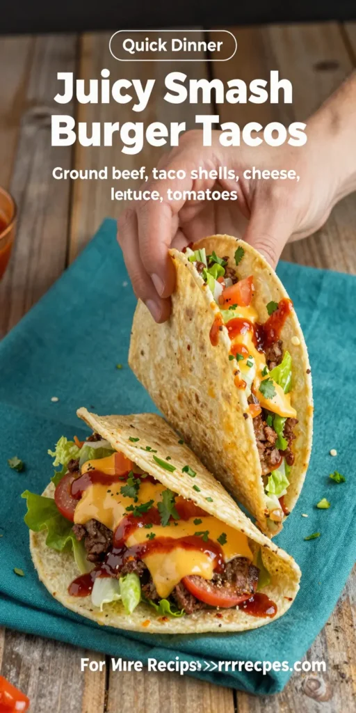 Juicy Smash Burger Tacos