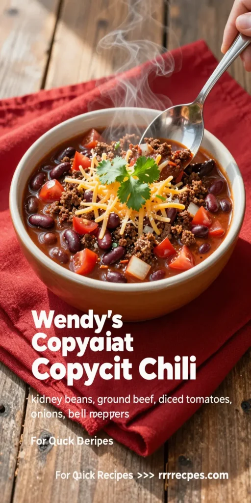 Wendy's Copycat Chili