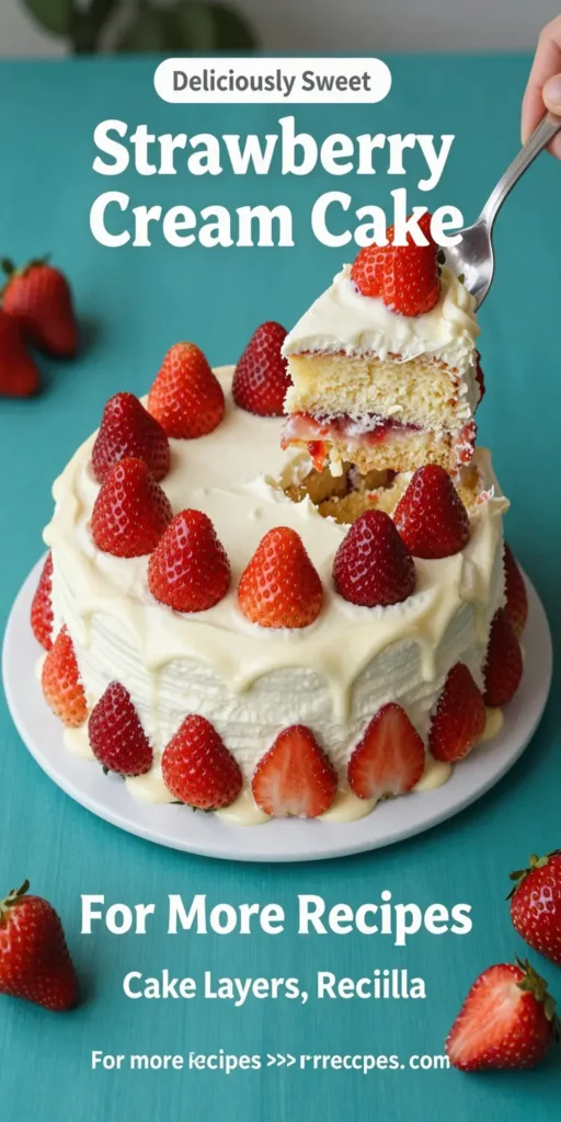 Strawberry Cream Cake