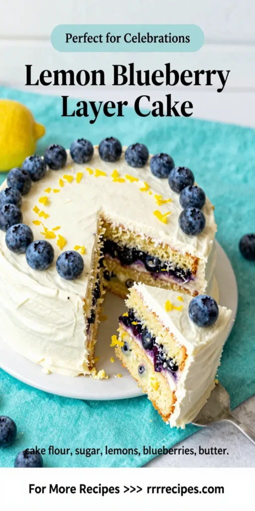 Lemon Blueberry Layer Cake