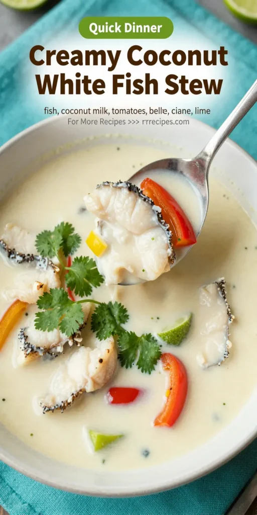 Creamy Coconut White Fish Stew
