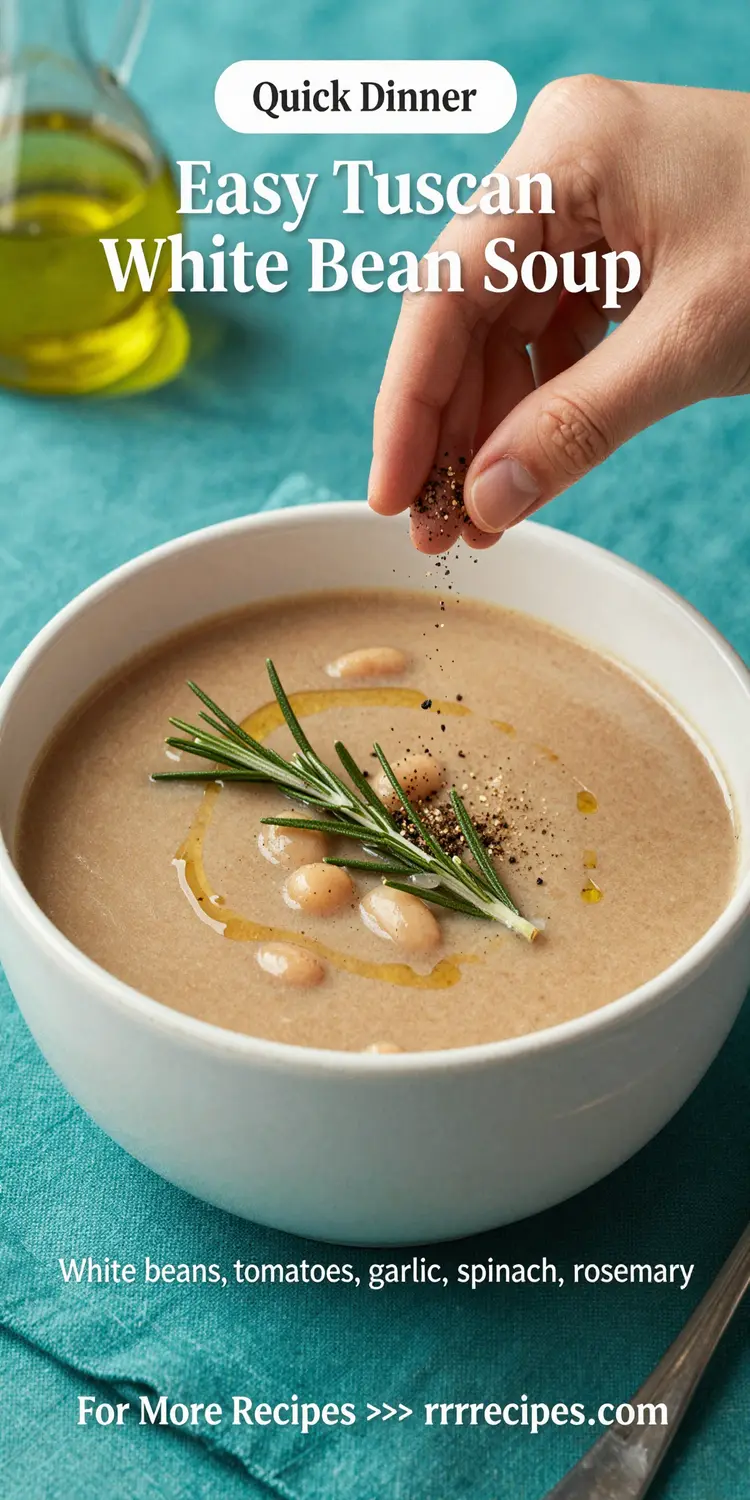 Easy Tuscan White Bean Soup