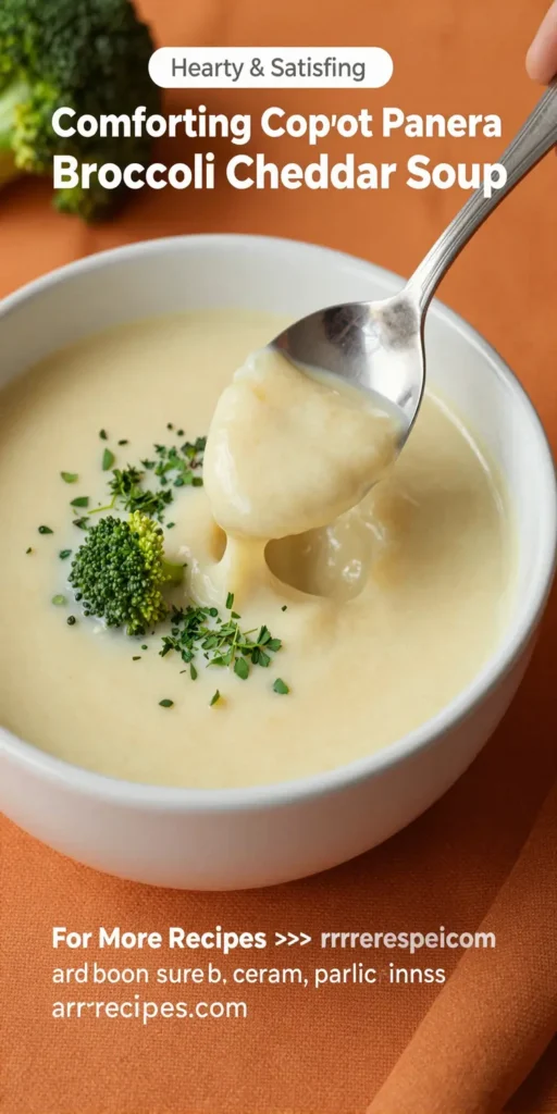 Comforting Copycat Panera Broccoli Cheddar Soup