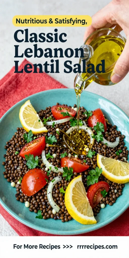 Classic Lebanese Lentil Salad
