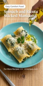 Spinach and Ricotta Stuffed Manicotti