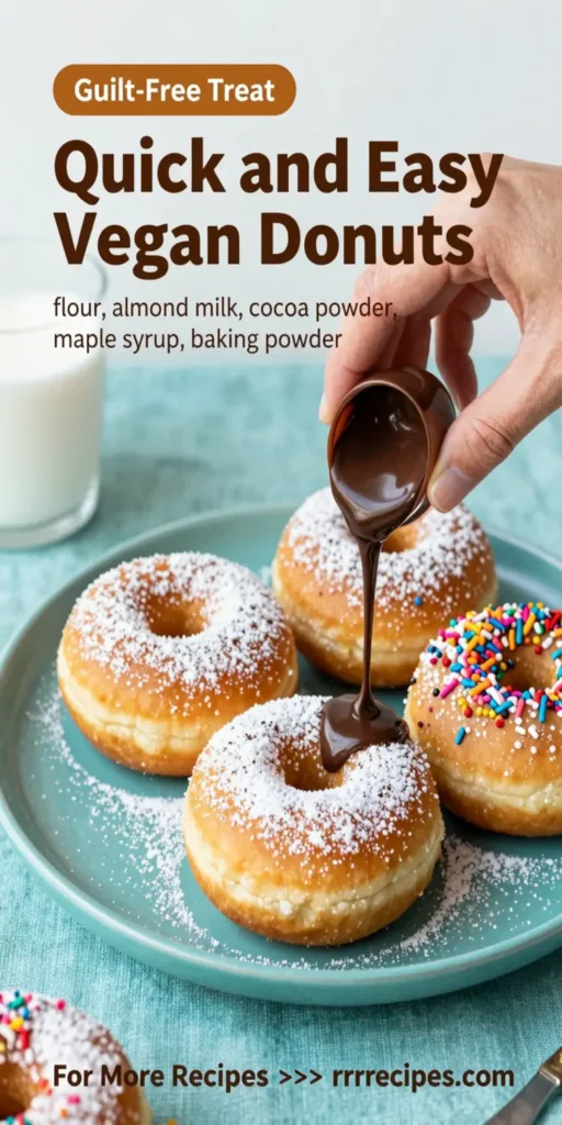 Quick and Easy Vegan Donuts