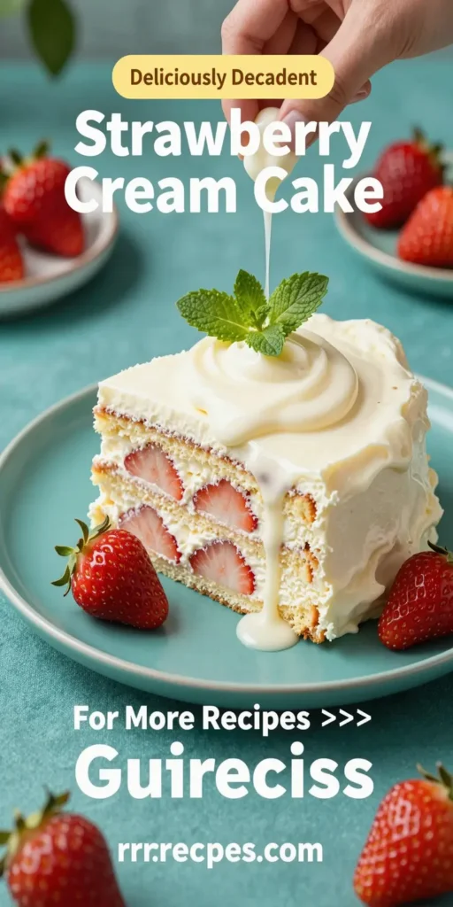 Strawberry Cream Cake