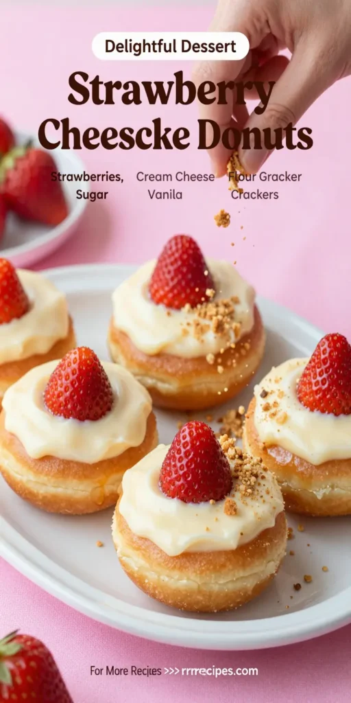 Strawberry Cheesecake Donuts