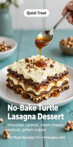 No-Bake Turtle Lasagna Dessert