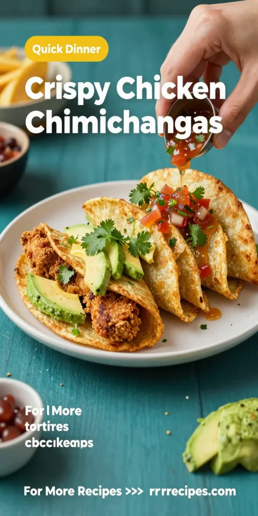 Crispy Chicken Chimichangas