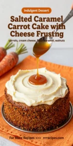 Salted Caramel Carrot Cake with Cream Cheese Frosting