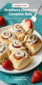 Strawberry Cheesecake Cinnamon Rolls