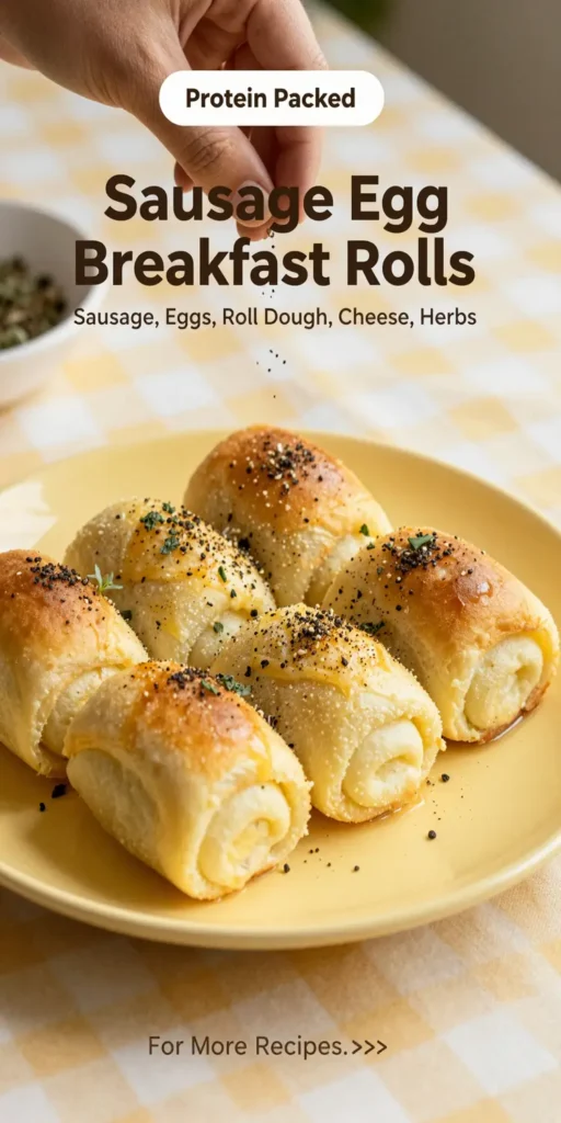 Sausage Egg Breakfast Rolls