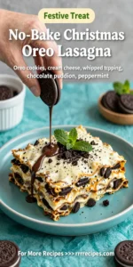 No-Bake Christmas Oreo Lasagna