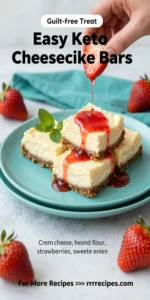 Easy Keto Strawberry Cheesecake Bars