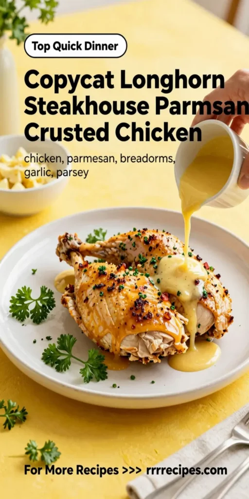 Copycat Longhorn Steakhouse Parmesan Crusted Chicken