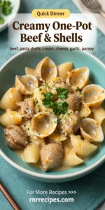 Creamy One-Pot Beef & Shells