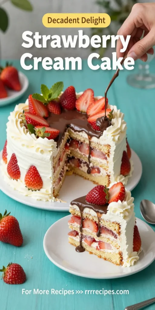 Strawberry Cream Cake