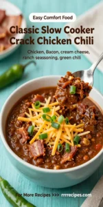 Classic Slow Cooker Crack Chicken Chili
