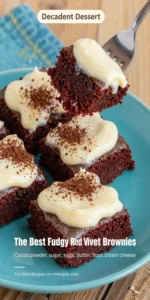 The Best Fudgy Red Velvet Brownies