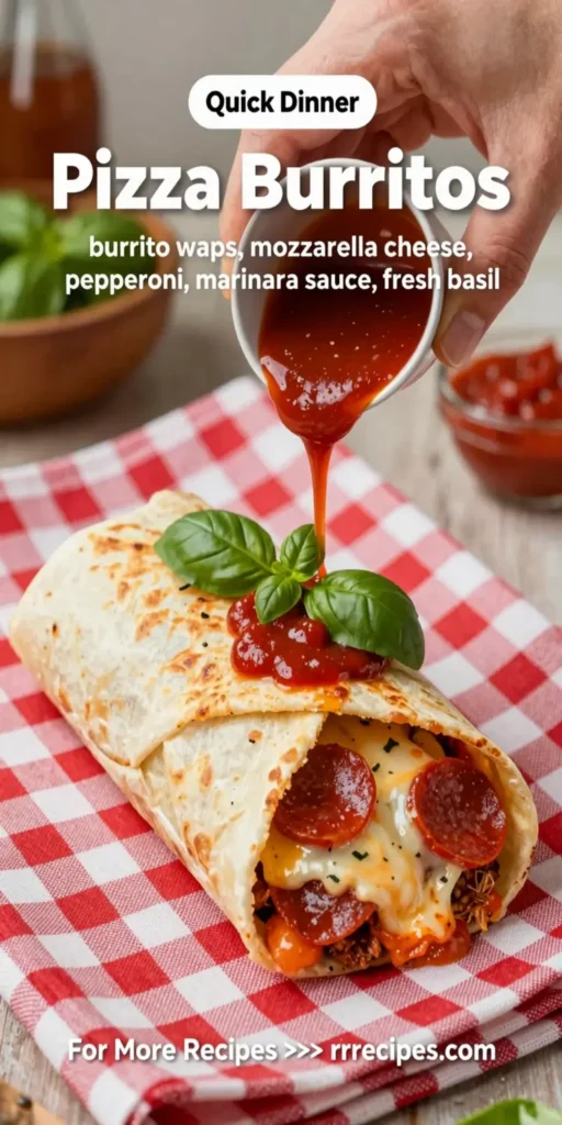 Pizza Burritos (Oven Baked or Air Fried)