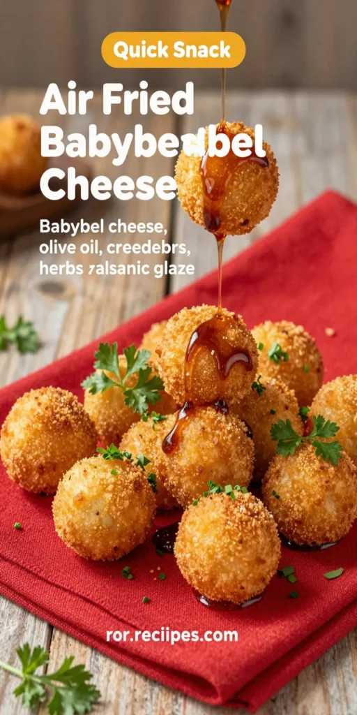Air Fried Babybel Cheese