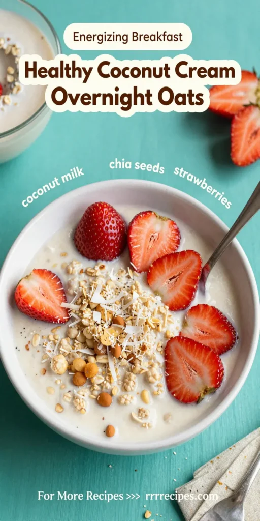 Healthy Coconut Cream Overnight Oats