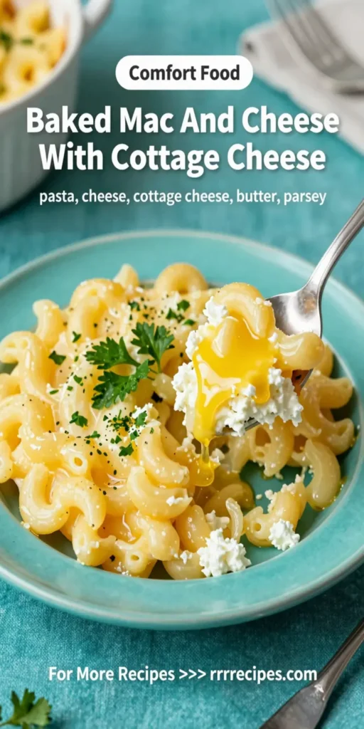 Baked Mac And Cheese With Cottage Cheese