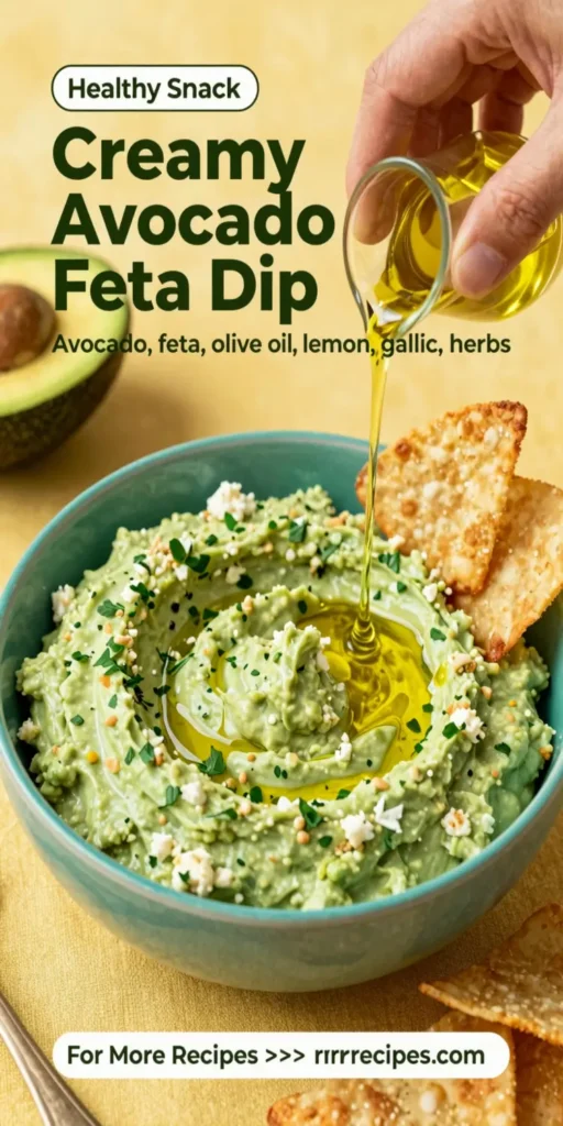 Creamy Avocado Feta Dip