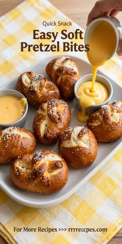 Easy Soft Pretzel Bites