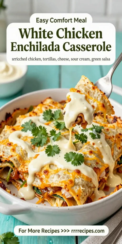 White Chicken Enchilada Casserole