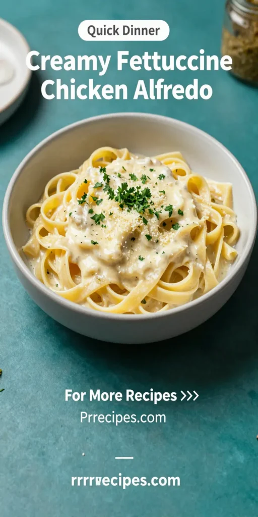 Creamy Fettuccine Chicken Alfredo