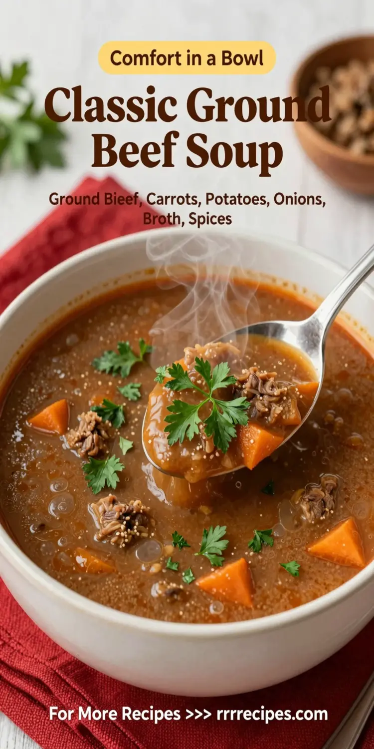 Classic Ground Beef Soup