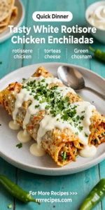 Tasty White Rotisserie Chicken Enchiladas
