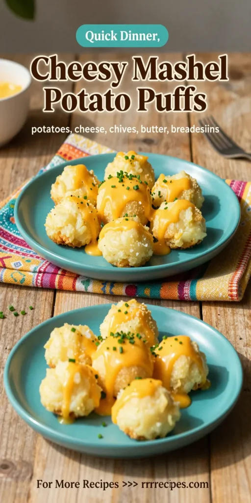 Cheesy Mashed Potato Puffs