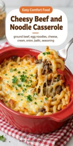 Cheesy Beef and Noodle Casserole