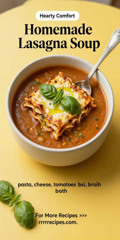 Homemade Lasagna Soup