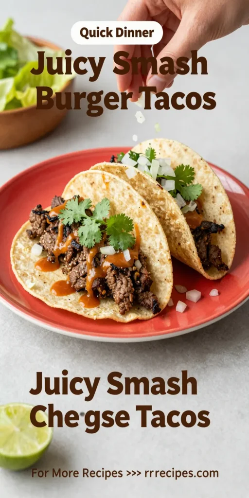 Juicy Smash Burger Tacos