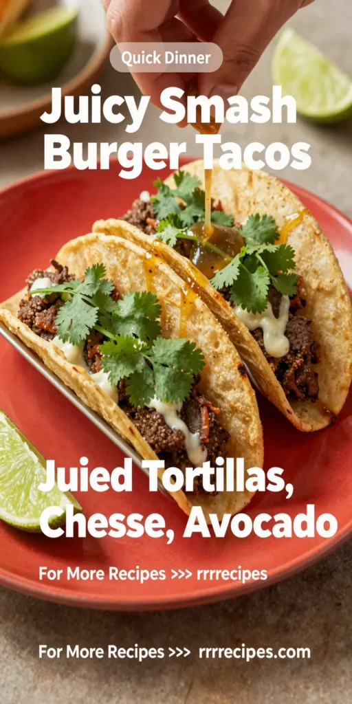 Juicy Smash Burger Tacos