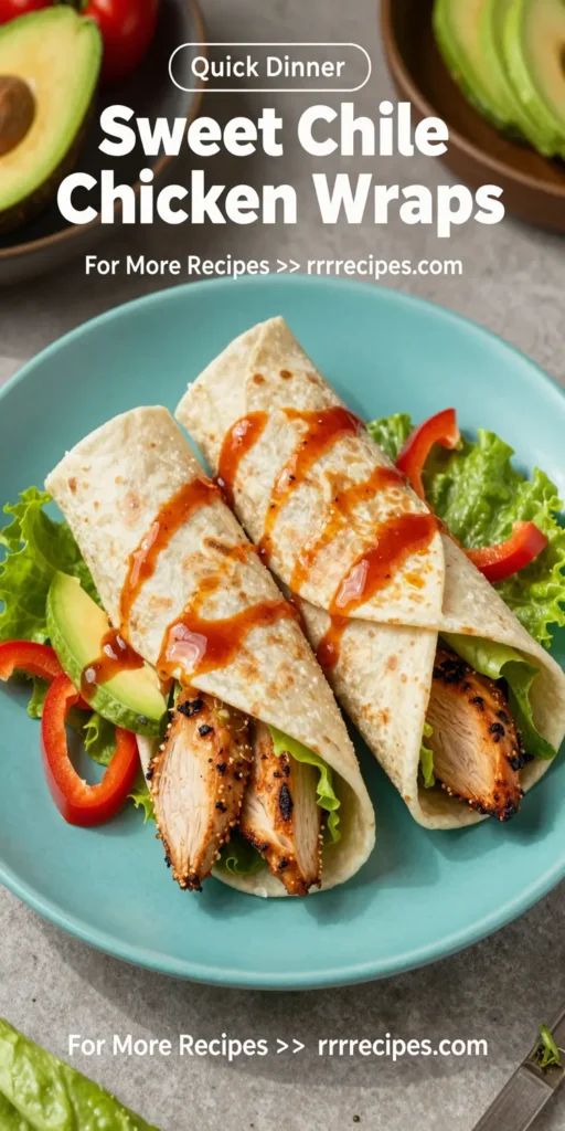 Sweet Chili Chicken Wraps