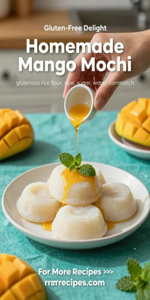 Homemade Mango Mochi