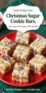 Christmas Sugar Cookie Bars