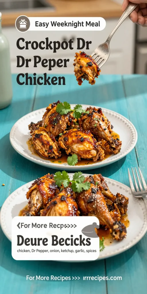 Crockpot Dr Pepper Chicken