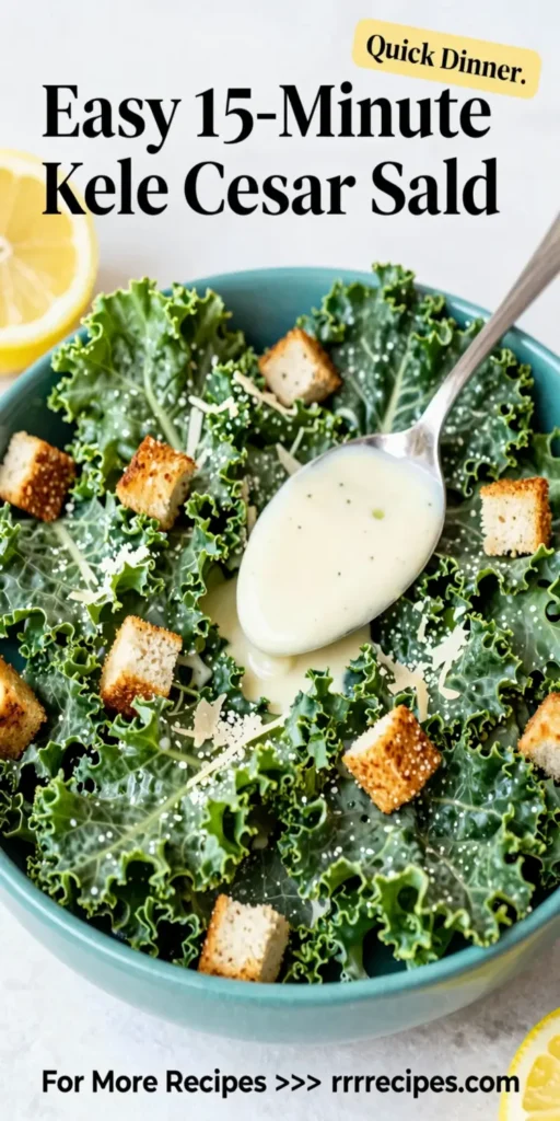 Easy 15-Minute Kale Caesar Salad