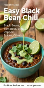 Easy Black Bean Chili – Healthy, Low Fat, and Ready in 30 Minutes
