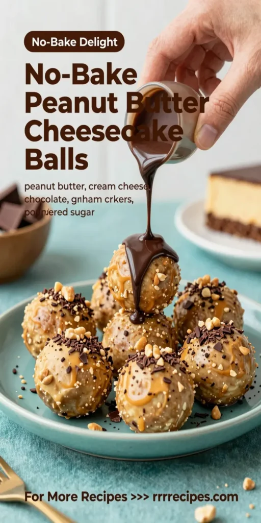 No-Bake Peanut Butter Cheesecake Balls Recipe