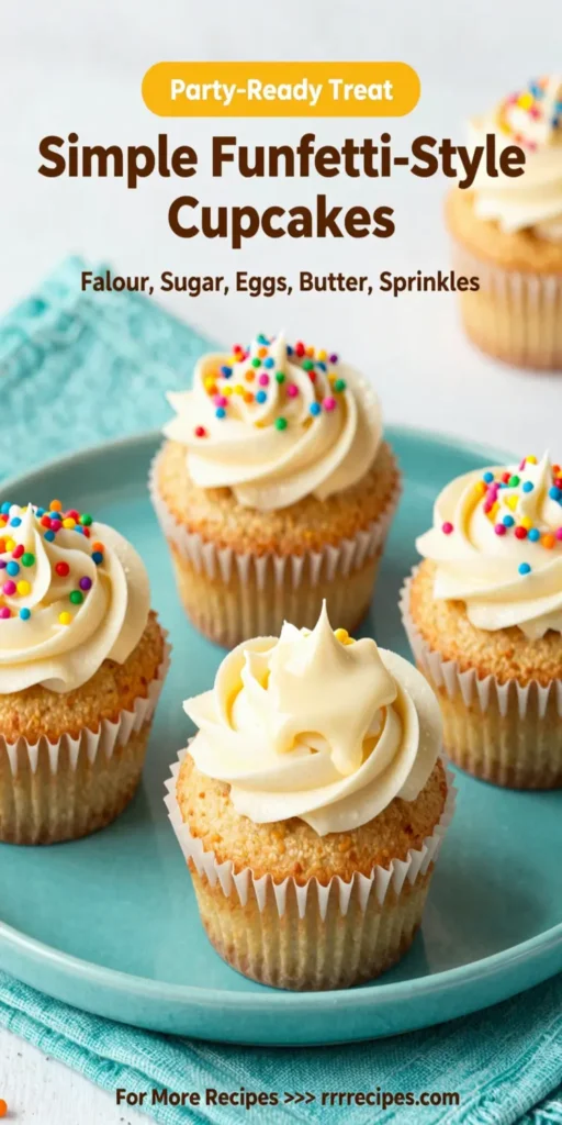 Simple Funfetti-Style Cupcakes