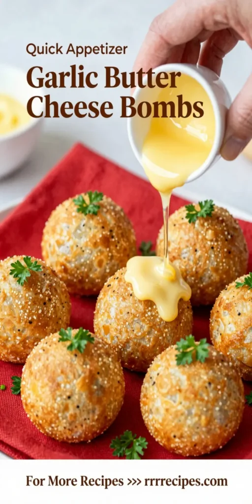 Garlic Butter Cheese Bombs