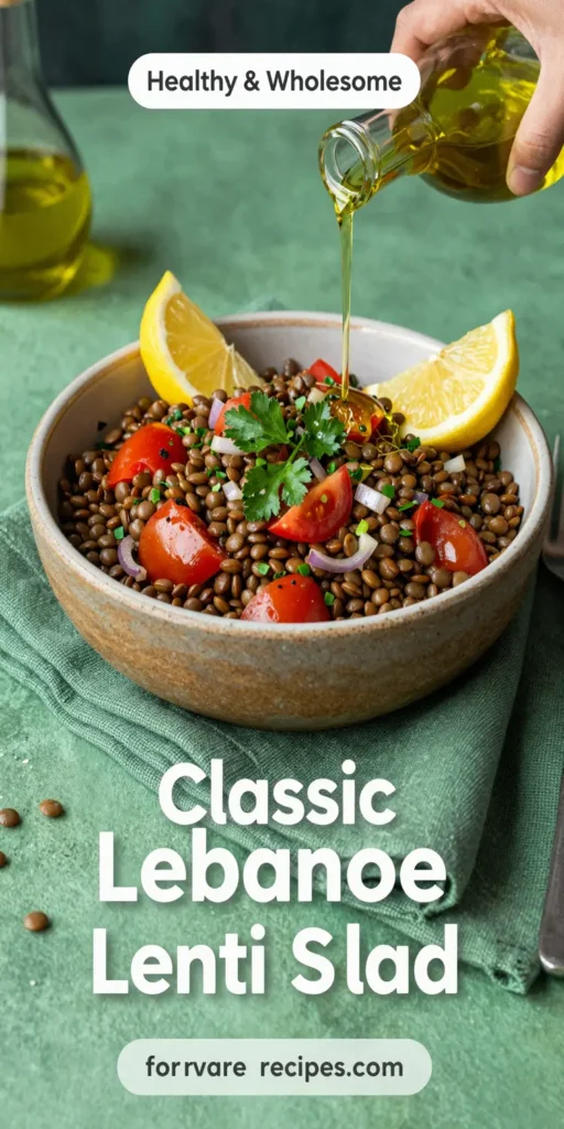 Classic Lebanese Lentil Salad